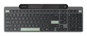 - Keyboard - self-charging - wireless - Bluetooth 5.1 - QWERTY - UK - black - brown box thumbnail