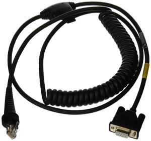 CBL-020-300-C00-02 HONEYWELL Industrial Cable: RS232 (5V signals), black, DB9 Female, 3 m (9.8?), coiled, 5V external power with option for host power on pin 9