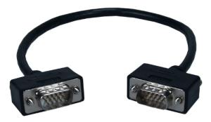 QVS CC388M1-01 VGA cable 0.3 m VGA (D-Sub) Black