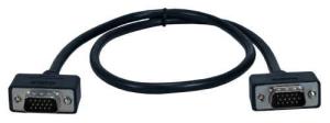 QVS CC388M1-02 VGA cable 0.6 m VGA (D-Sub) Black