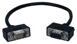QVS CC320M1-01 VGA cable 0.3 m VGA (D-Sub) Black