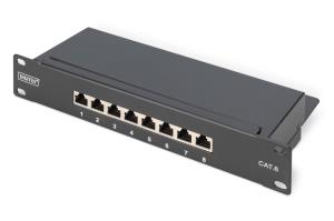 EU Product - Patchpanel 1HE  8-Port Cat6  ClassE geschirmt schw. thumbnail