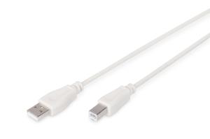 EU Product - USB 2.0 Anschlusskabel Typ A- B St/St     1.8m weiss thumbnail