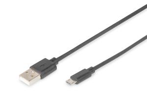 EU Product - USB 2.0 Anschlusskabel Typ A -mikro B St/St 1.8m, sw thumbnail