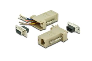 AK-610516-000-I DIGITUS RS 232 Adapter, DB9,   RJ45, Modular DB9 F,  RJ45 F