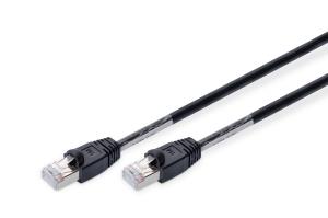 EU Product - Patchkabel Cat6  S/FTP 2xRJ45  1.0m schwarz Outdoor thumbnail