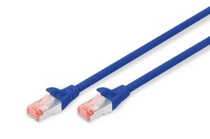 EU Product - Patchkabel Cat6  S/FTP 2xRJ45 0.25m blau Hebelschutz Polybeutel thumbnail