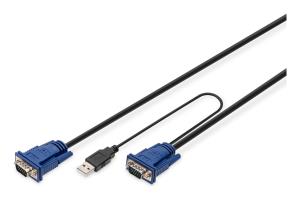 EU Product - KVM-Kabel D-Sub15 -> USB+D-Sub15  St/St 5.00m thumbnail