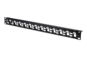 EU Product - Patchpanel 1HE 24-Port modular geschirmt schwarz thumbnail