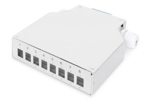 EU Product - Din Rail Splice Box for 8 LC/DX couplers thumbnail