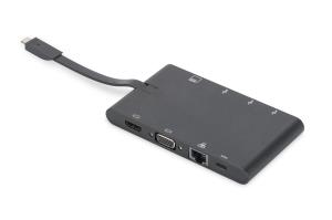 DA-70865 DIGITUS Universal Travel Docking Station, USB Type-C