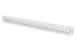 EU Product - Patchpanel 1HE 24-Port Modular grau transp.-Beschri. thumbnail