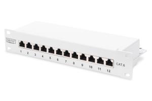 DN-91612S-G DIGITUS CAT 6, Class E Patch Panel, shielded, grey