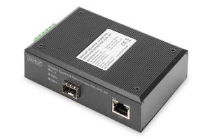 DN-652104 DIGITUS 10/100/1000Base-TX (PoE) to 1000Base-FX Industrial Media Converter