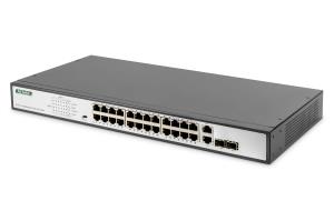 EU Product - Switch 24-Port 10/100  370W PoE Unmanaged schwarz thumbnail