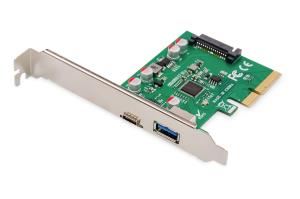 DS-30225 DIGITUS PCIe card, USB Type-C + USB-A