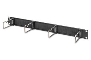 EU Product - Cable Management Panel with Steel Rings and Brush Strip for 482.6 mm (19