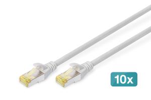 CAT 6A S/FTP CORD X10 2M GRY thumbnail