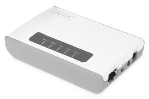 DN-13024 DIGITUS 2 Port USB 2.0 Wireless Multi-Functional Network Server, 300 Mbps