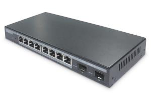 EU Product - Switch 8-Port Gigabit 86W PoE + 2 SFP Ports schwarz thumbnail