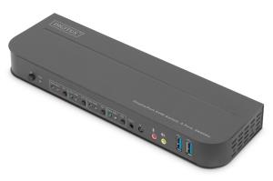 DS-12890 DIGITUS KVM Switch, 4-Port, 4K60Hz, 4 x DP in, 1 x DP/HDMI out