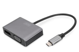 Graphics adapter DA-70827 - USB-C to VGA / DisplayPo thumbnail