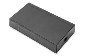 DN-80066 DIGITUS 8-Port Switch, 10/100/1000 Mbps Gigabit Ethernet, Unmanaged, Metall Housing