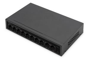 DN-95357 DIGITUS 8- Port Gigabit PoE Networkswitch, Desktop, unmanaged, 60 W, af/at