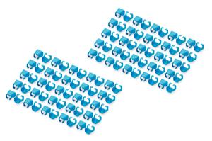 EU Product - Farbclips f�r Patchkabel RJ45 100 St�ck blau thumbnail