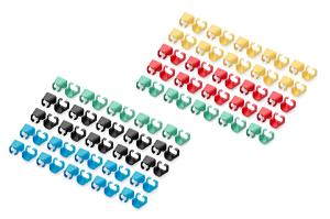 EU Product - Farbclips f�r Patchkabel RJ45 100 Stk. gem.Farbe thumbnail
