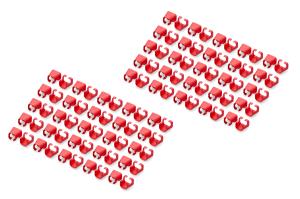 EU Product - Farbclips f�r Patchkabel RJ45 100 St�ck rot thumbnail