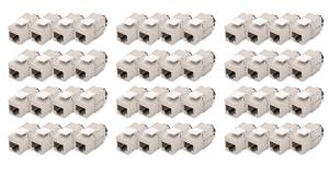 EU Product - Keystone Jack Cat6a geschirmt Kabelmanager Set 48St thumbnail