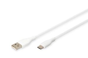 EU Product - USB 2.0 Kabel Typ C -A Silikon St/St 2m         wei� thumbnail
