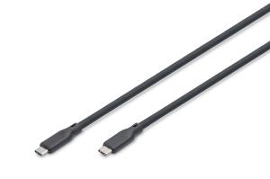 EU Product - USB 4.0 Kabel Typ C -C Silikon St/St 20Gbps 2m schw. thumbnail