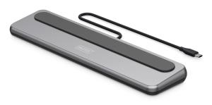 EU Product - Docking USB-C->HDMI,DP,USBA,USBC,RJ45,PD silber thumbnail