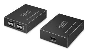 EU Product - USB Extender 4xUSB-A 150m mit CAT6 schwarz thumbnail
