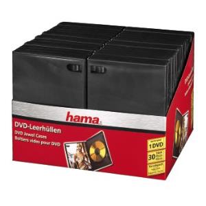 11495 HAMA DVD/Blu-Ray Jewel Cases x30, Black