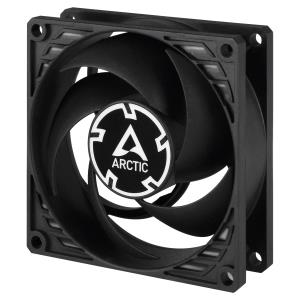 ACFAN00152A ARCTIC COOLING P8 Silent Pressure-optimised Extra Quiet 8cm Case Fan, Black, Fluid Dynamic, 1600 Rpm