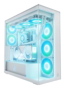 EU Product - Xtender (White) transparent window with GPU vertical mount thumbnail