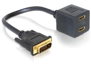 65069 DELOCK Videokabel - HDMI (W) zu DVI-D (M)