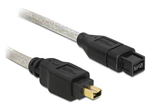 EU Product - FireWire-Kabel FW400 4Pin -> FW800 9Pin St/St 1.00m thumbnail