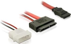 EU Product - - SATA-Kabel - SATA, 4-Pin interner Netzstecker (5 V) zu Mikro SATA (W) 30 cm thumbnail