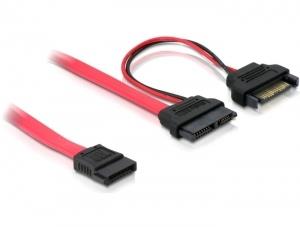 84418 DELOCK SATA Slimline ALL-in-One cable - SATA-Kabel - Serial ATA 150 - Slimline SATA (W)