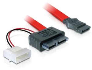84390 DELOCK SATA Slimline ALL-in-One cable - SATA-Kabel - Slimline SATA, 4-Pin interner N...