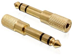 EU Product - Klinke Adapter 3,5mm -> 6,3mm Bu/St gold thumbnail