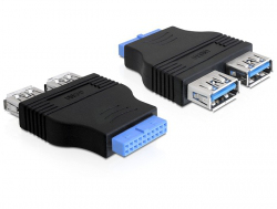 EU Product - USB3.0 Adapter Pinheader -> 2x A Bu/Bu nebeneinand thumbnail