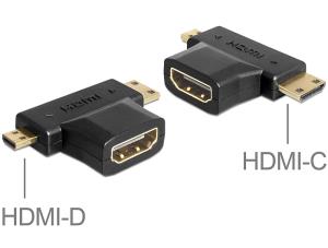EU Product - HDMI Adapter A -> mini C + micro D Bu/St/St thumbnail