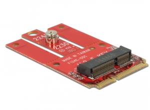 63909 DELOCK Mini PCIe > M.2 Key E slot - Speicher-Controller