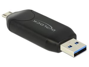 EU Product - Card Reader USB3.0 A +micro B-> SD/SDHC/MMC/micSD OTG thumbnail