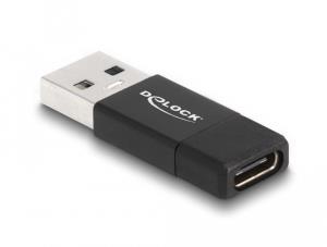 60001 DELOCK USB 3.2 Gen 2 Adapter USB-A zu USB-C Buchse aktiv  SW